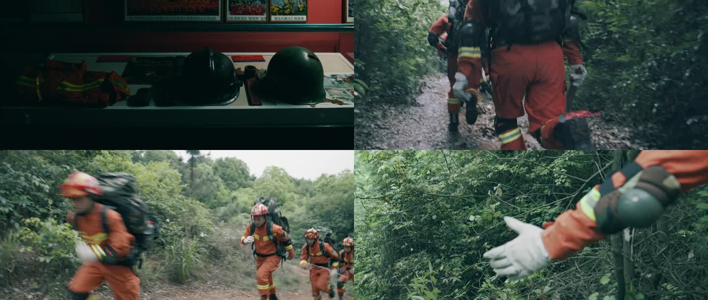 消防野外救援训练4K原创高清视频