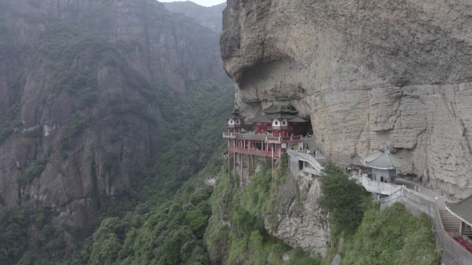 悬空寺  灵通岩  漳州 平和  航拍