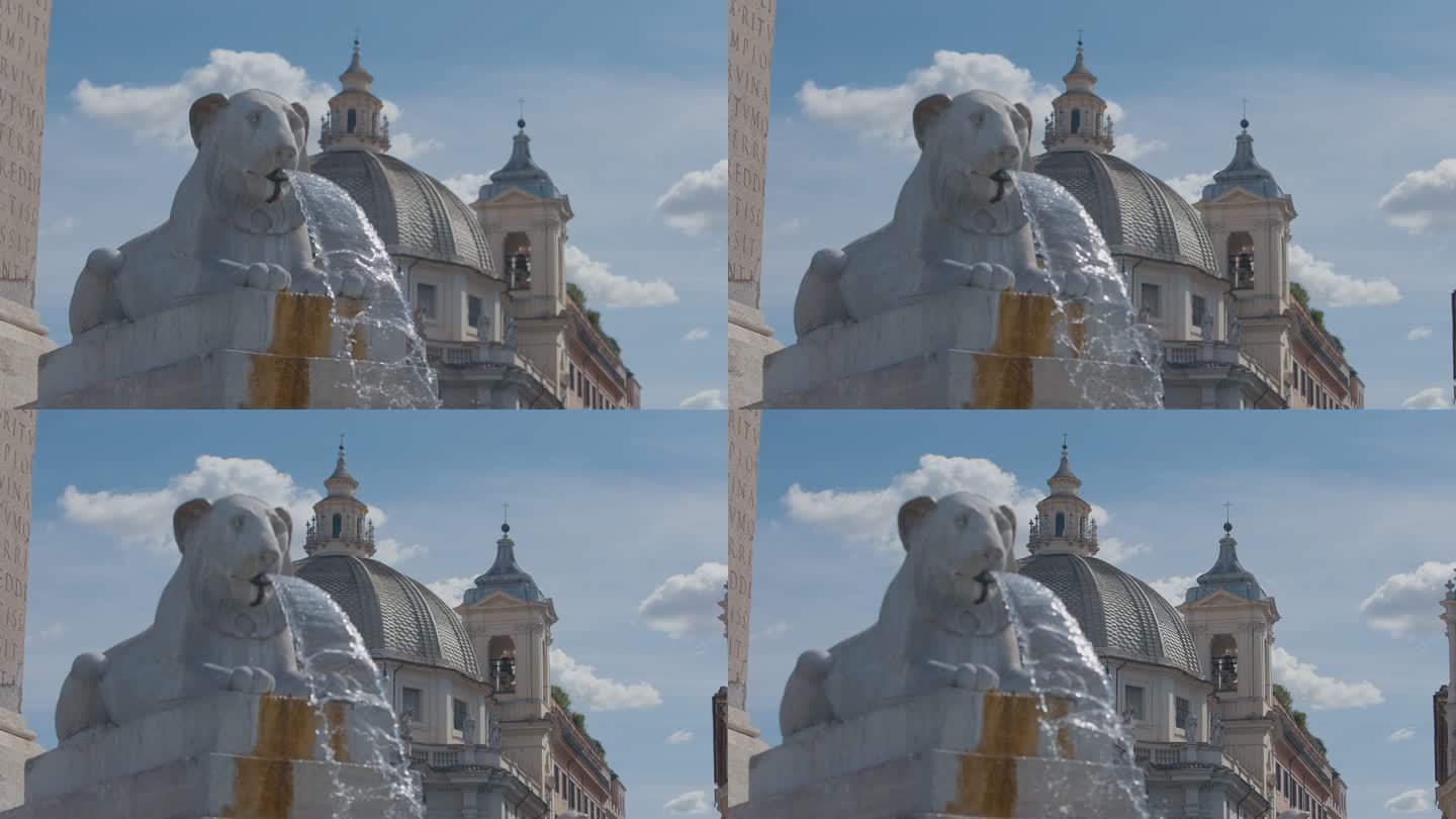 罗马波波罗广场：喷泉和雕像