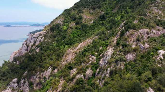 玉环大鹿岛航拍素材