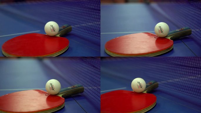 乒乓球拍特写空镜4k