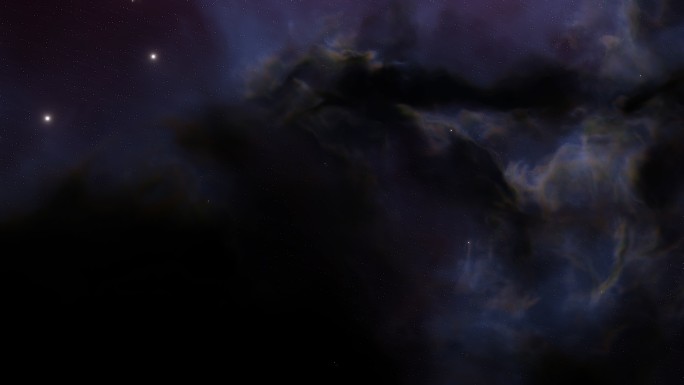 外层空间夜空中的星云