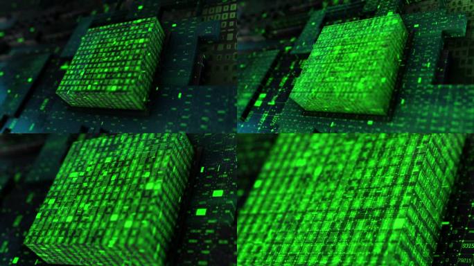 计算机处理黑客帝国绿色科技大数据变化