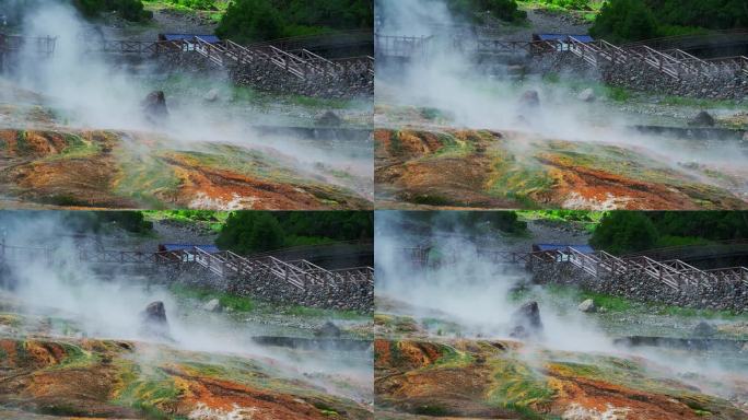 天然火山温泉