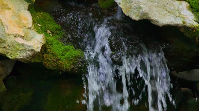 水流升格自然小溪河流山泉水4K实拍