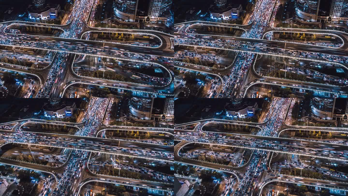 T/L PAN无人机：夜间交通堵塞的视角