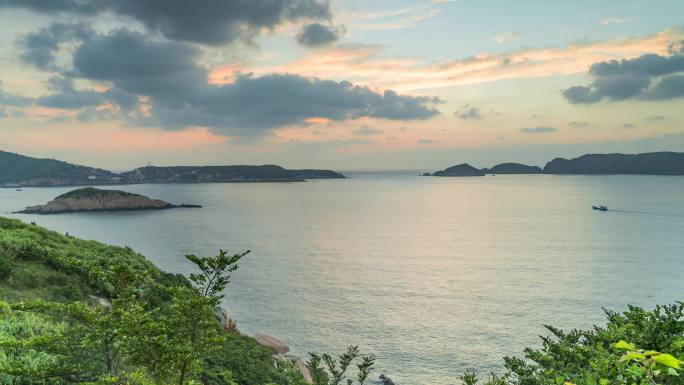 浙江舟山东极岛海岛日出