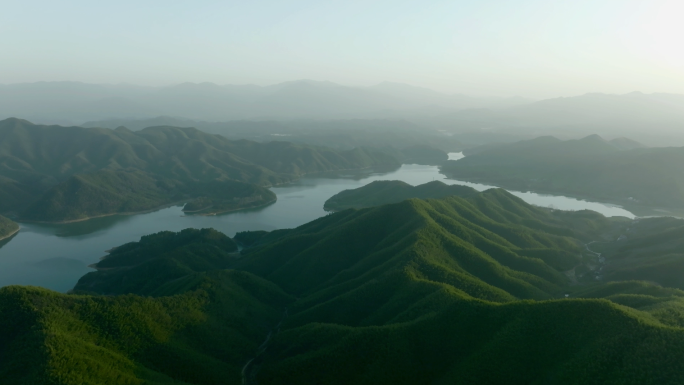 4K航拍 浙江湖州安吉绿水青山