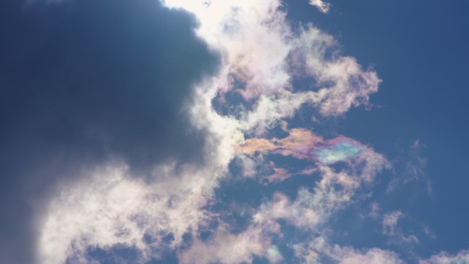 云南普洱蓝天彩云实拍空境素材