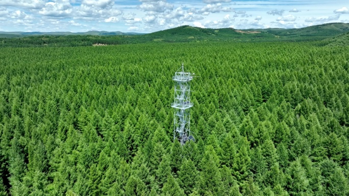 森林林场瞭望塔