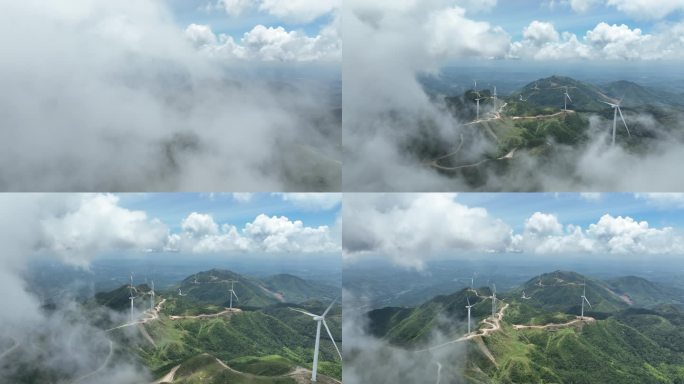 新能源风力发电工业风车