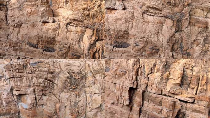 岩石、崖壁、地质构造