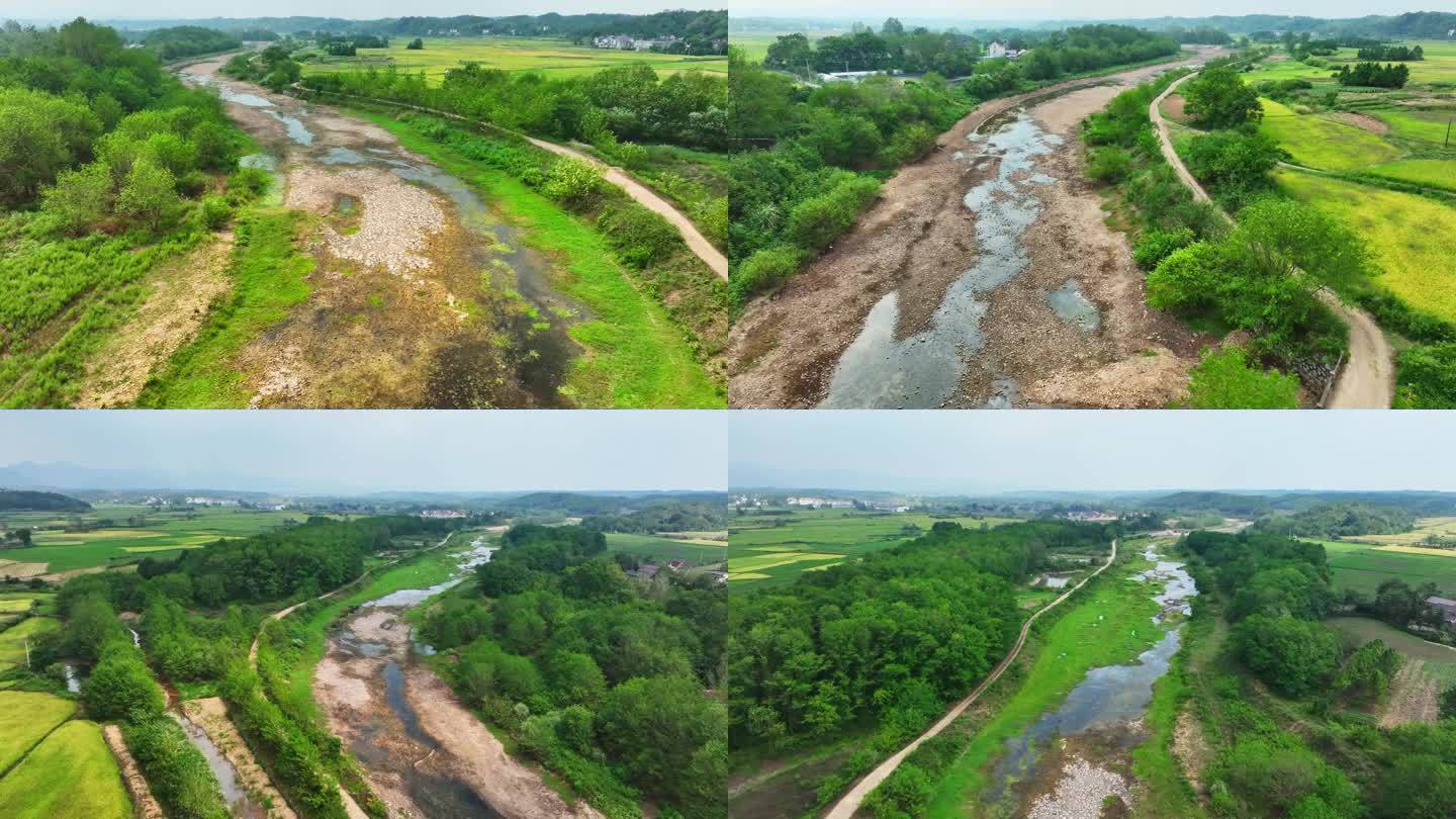 4k河流河道干涸