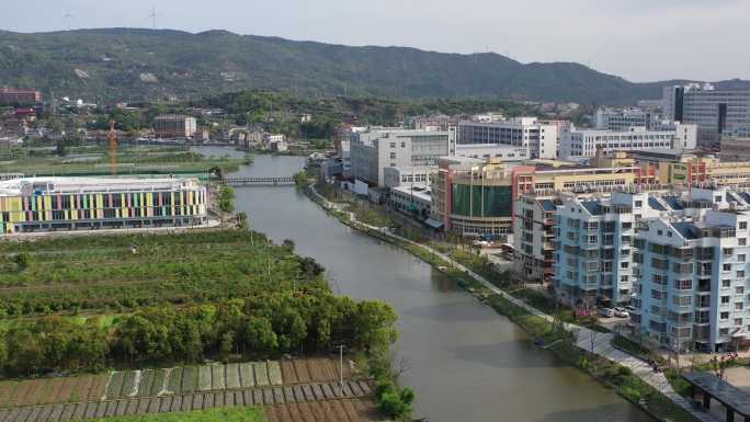 大麦屿五一村游步道三股塘河系航拍