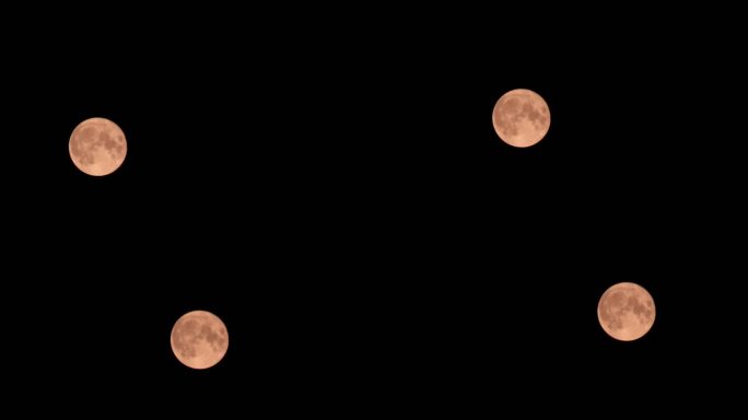 中秋的月亮延时摄影月轮
