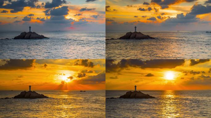 舟山东极岛东福山岛海上日出