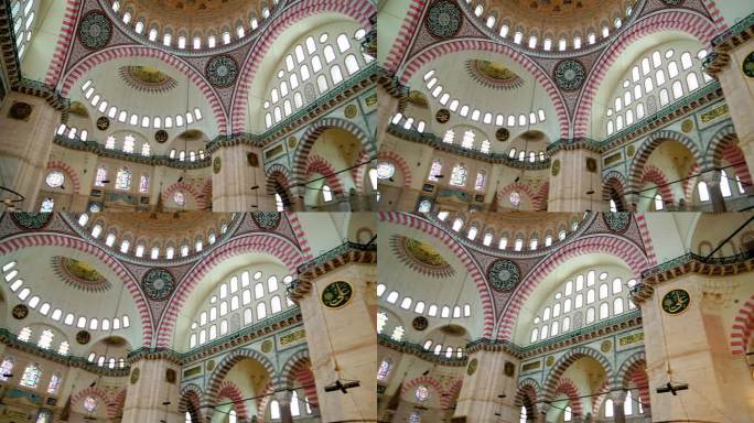 空旷的清真寺祈祷大厅