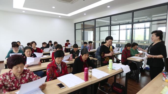 老年人老年大学声乐音乐唱歌浙江绍兴诸暨