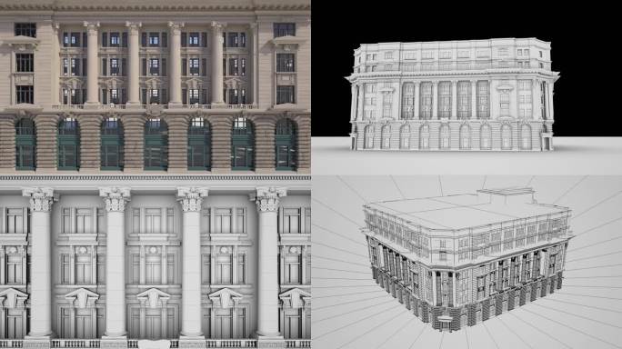 高精度上海外滩27号大楼三维模型