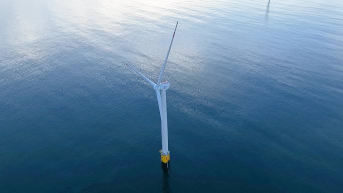 4K 风电 风机 风场 海上新能源 多组