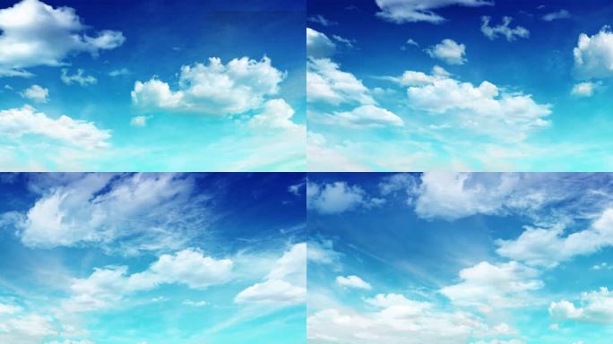 超清蓝天白云-循环