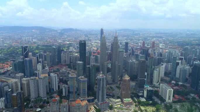 4K马来西亚吉隆坡城市航拍