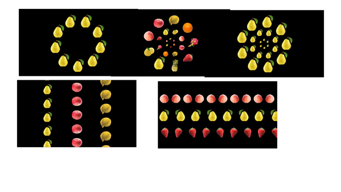创意水果排列展示AE模版