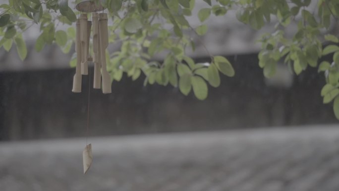 古村乌岩头雨天空镜100帧