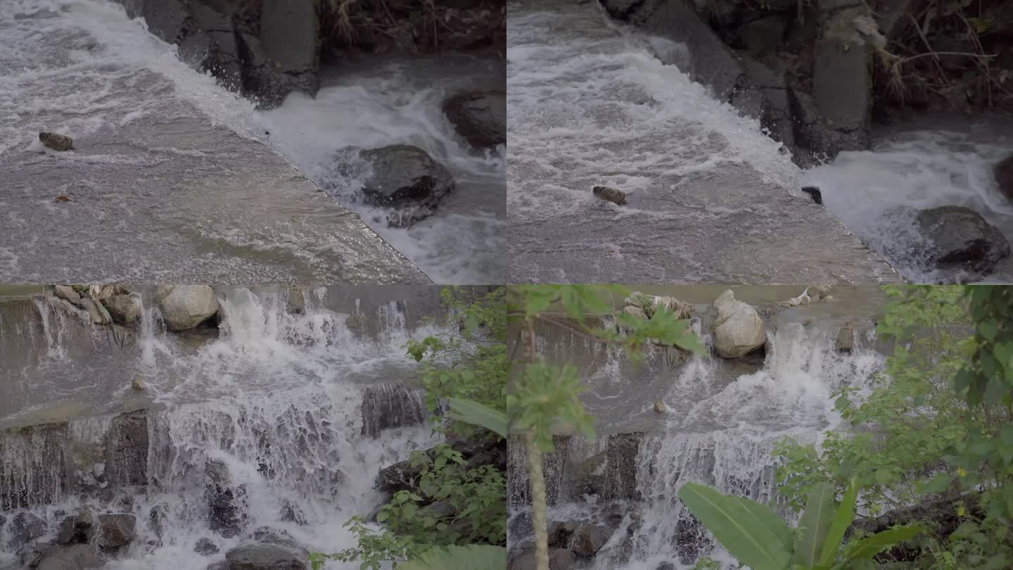 河流小溪青草泉水河边河水溪流水坝合集