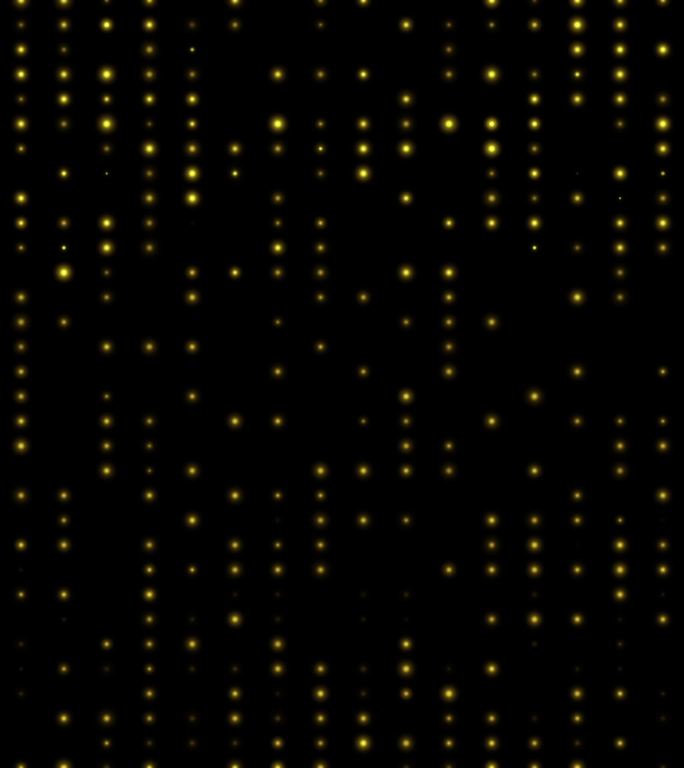 4k黑色背景上包含多个点的抽象无缝循环运动