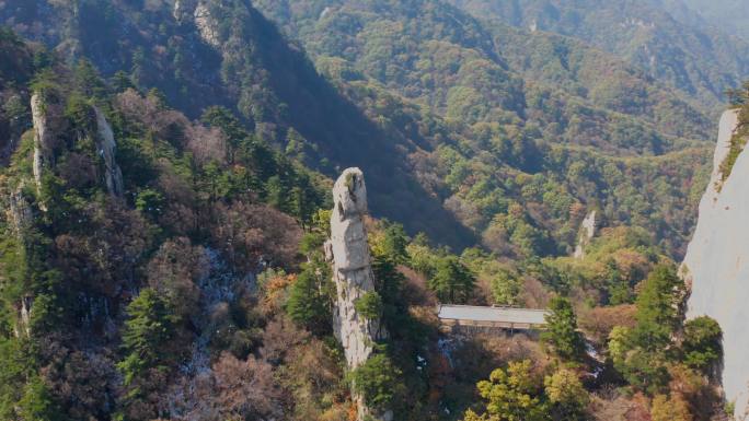 平顶山石人山尧山秋色4K高清