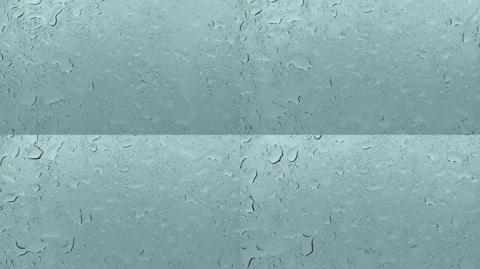 下雨天车窗上的水珠