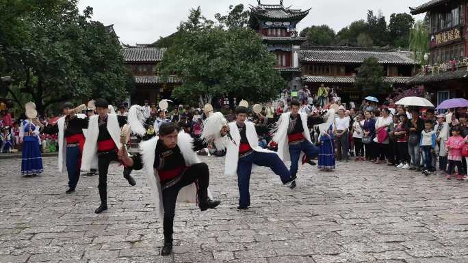 丽江古城纳西族打跳 丽江人文