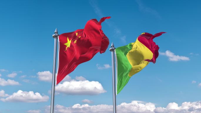 中国- 马里国旗