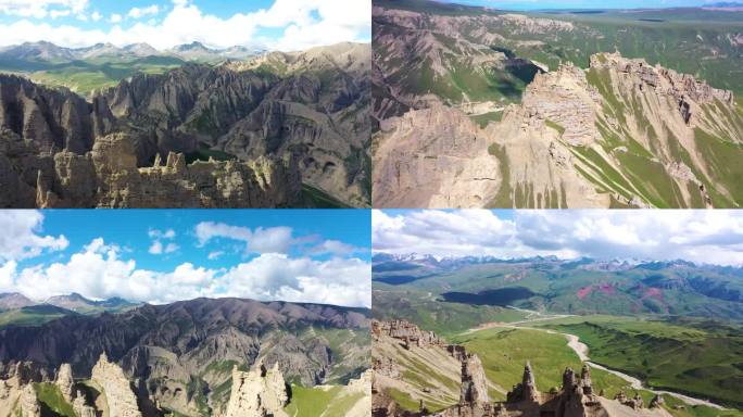新疆奎克石林4K高清实拍素材