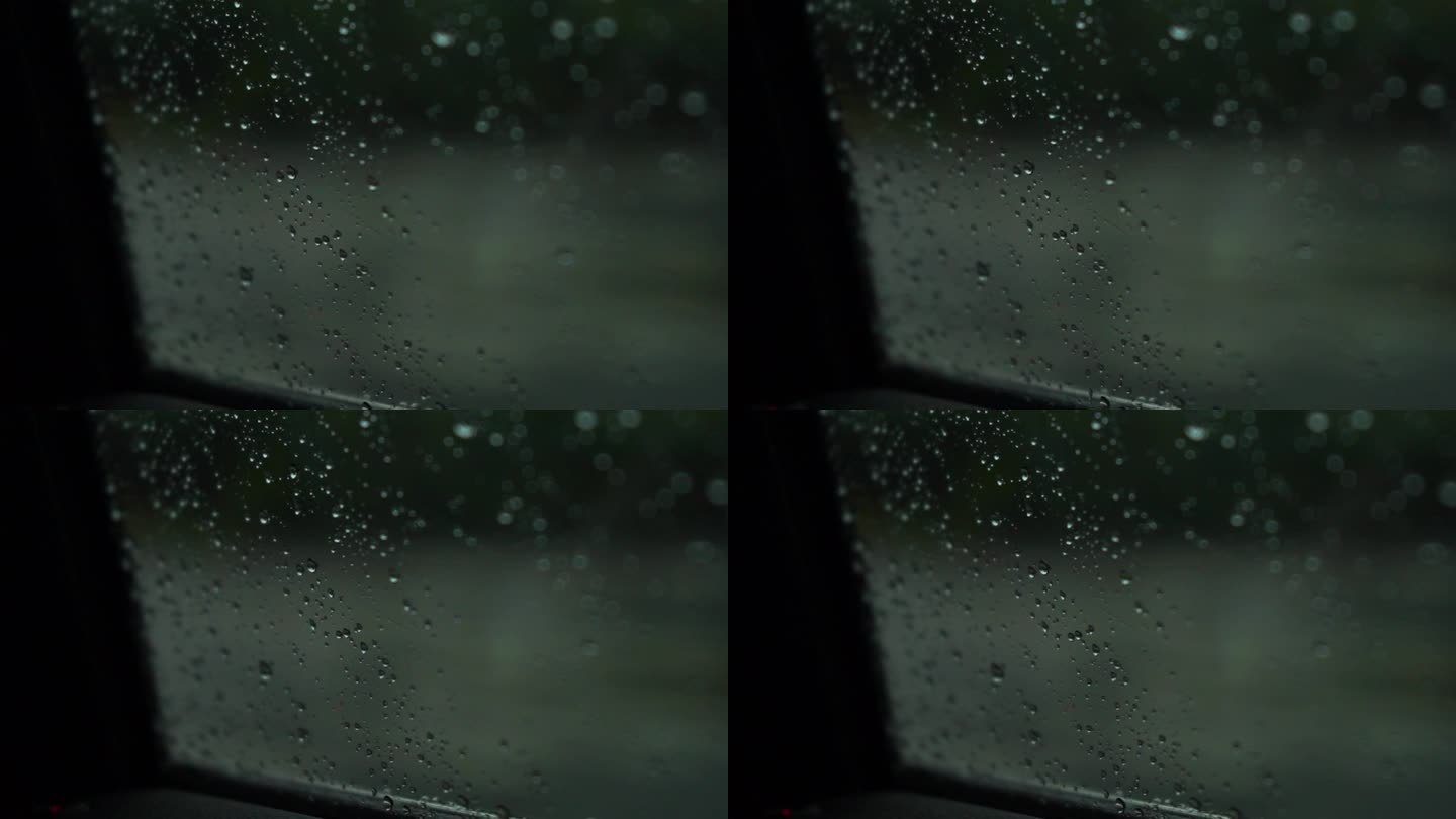 下雨的车窗 雨滴滴答答