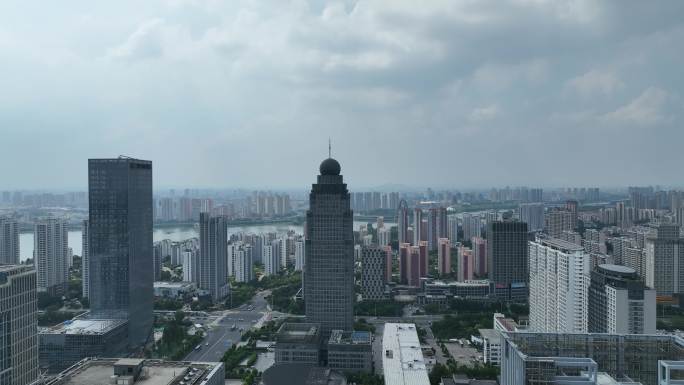 临沂南坊航拍大景地标建筑大气全景