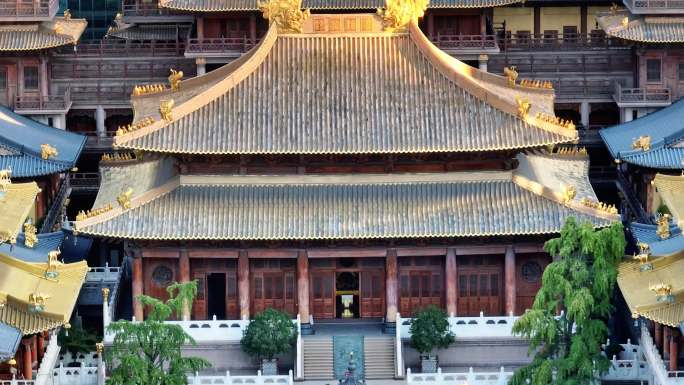 上海 静安寺 寺庙 古建筑 大雄宝殿