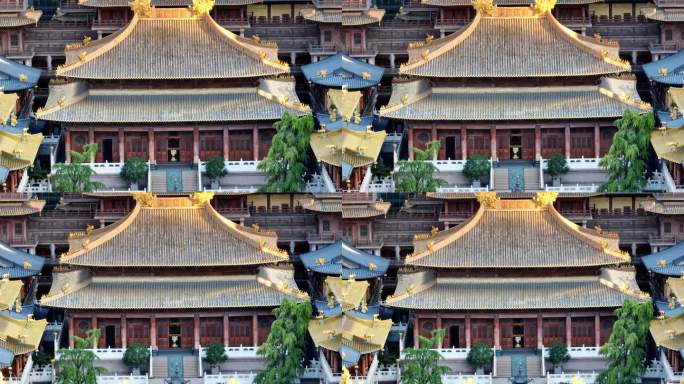 上海 静安寺 寺庙 古建筑 大雄宝殿