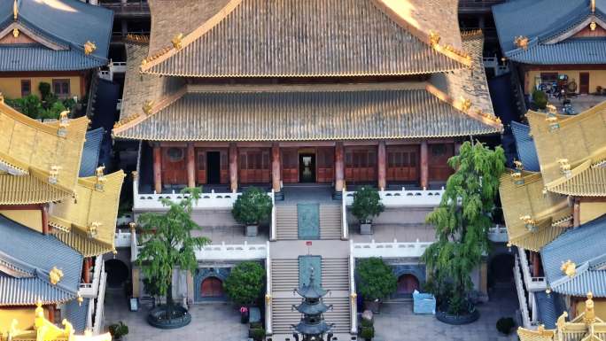 上海 静安寺 寺庙 古建筑 大雄宝殿