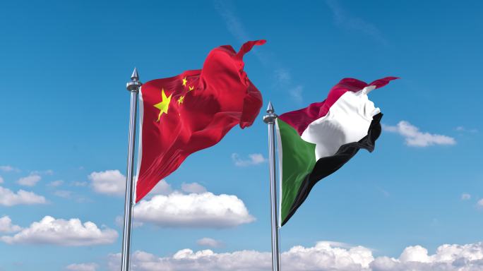 中国- 苏丹国旗