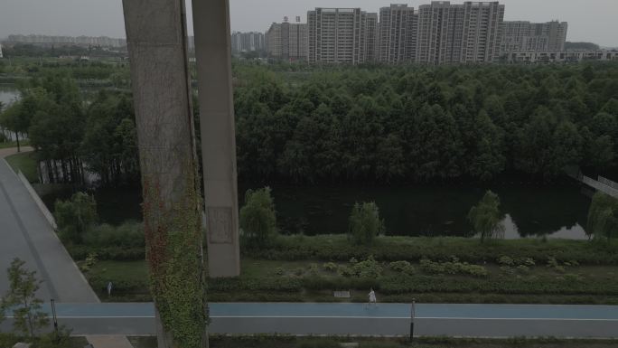 安徽芜湖水生态公园 4K 高架桥