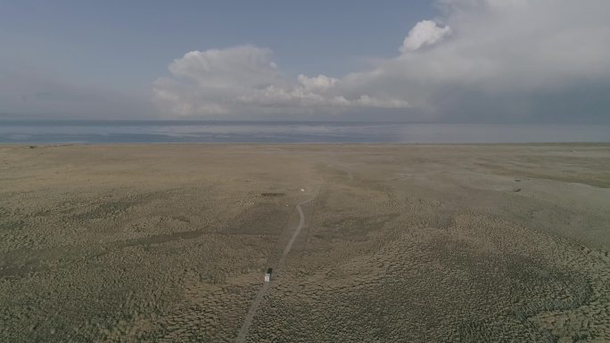 青海湖 房车 旅行 日出 航拍