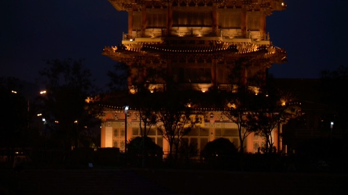 沧州清风楼夜景