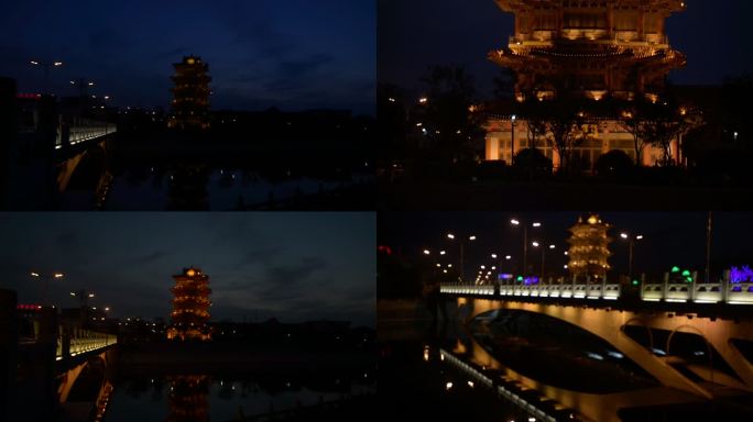 沧州清风楼夜景