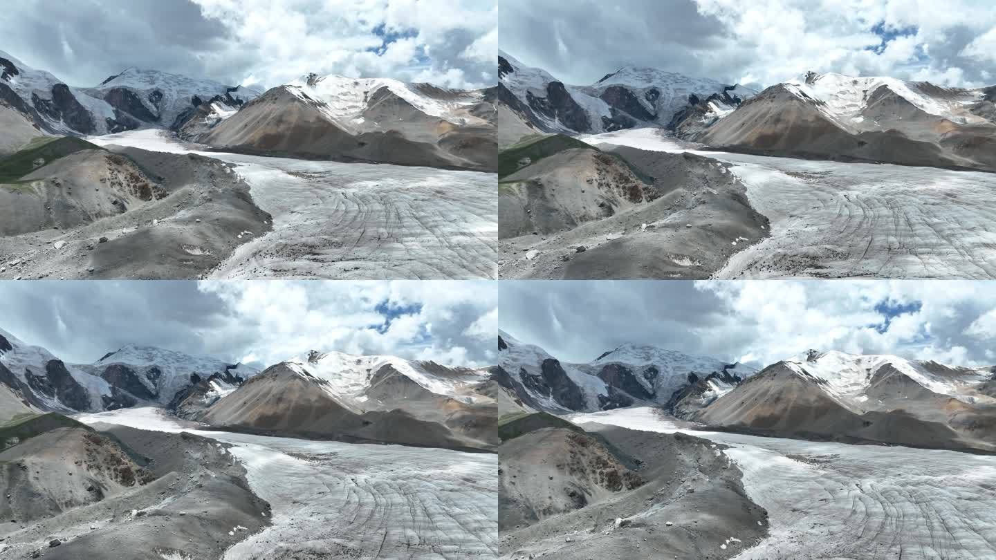 阿尼玛沁雪山 青海 雪山 航拍 冰川