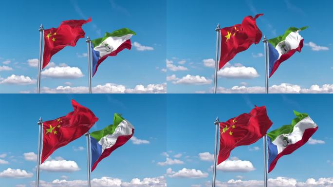 中国- 赤道几内亚国旗_1