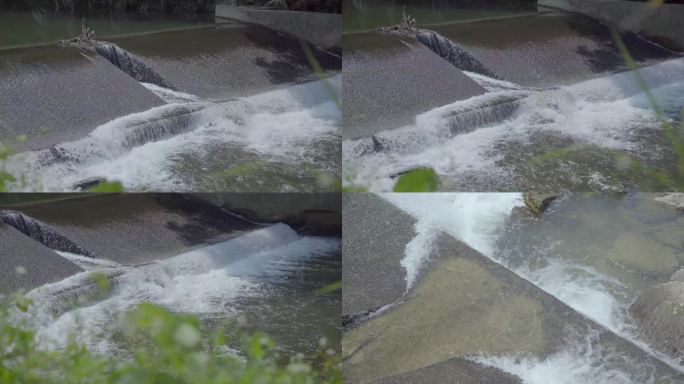 河流小溪青草泉水河边河水溪流水坝合集