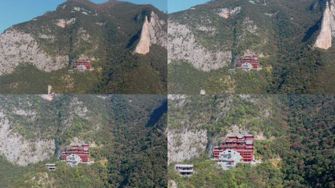 重庆长江三峡巫峡神女峰神女庙4K高清