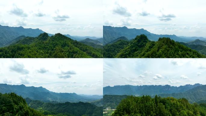 4K航拍张家界武陵源山脉乡村风景6